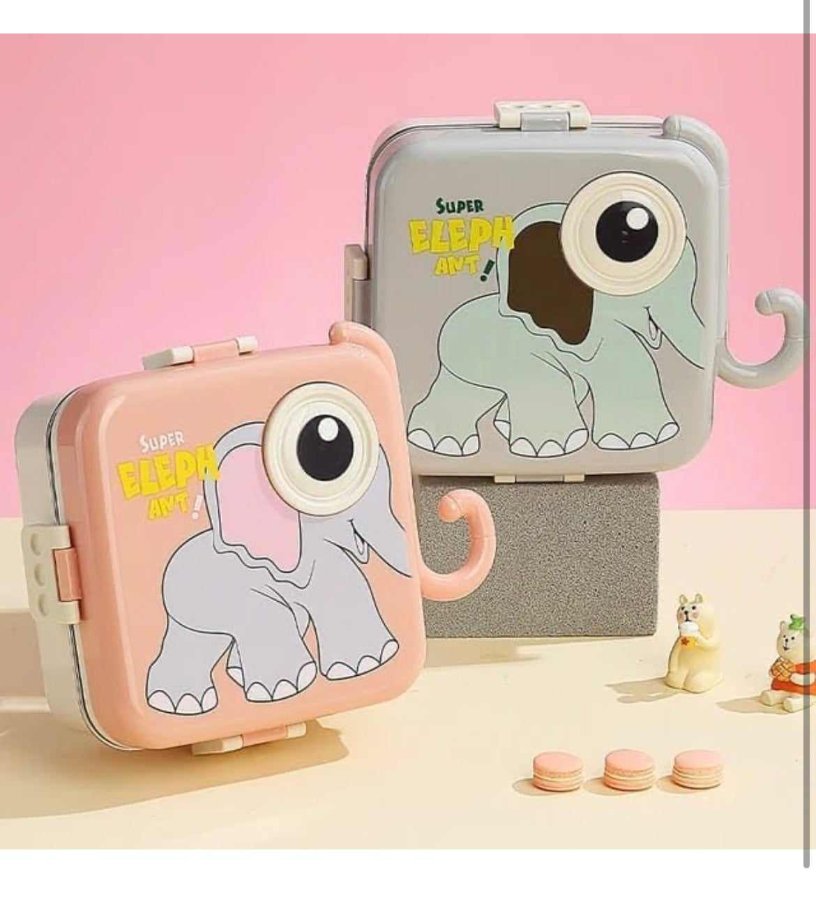 3D Elephant Shaped Bento Lunch Box